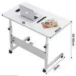 Casa si Gradina - Mobilier - Mese si birouri - Mese living - Masa Universala, Inaltime Reglabila, Cu Roti Blocabile, Ideal pt Laptop, Scris, Servit Mancarea, 60x40 cm, Neagra - Infinity.ro