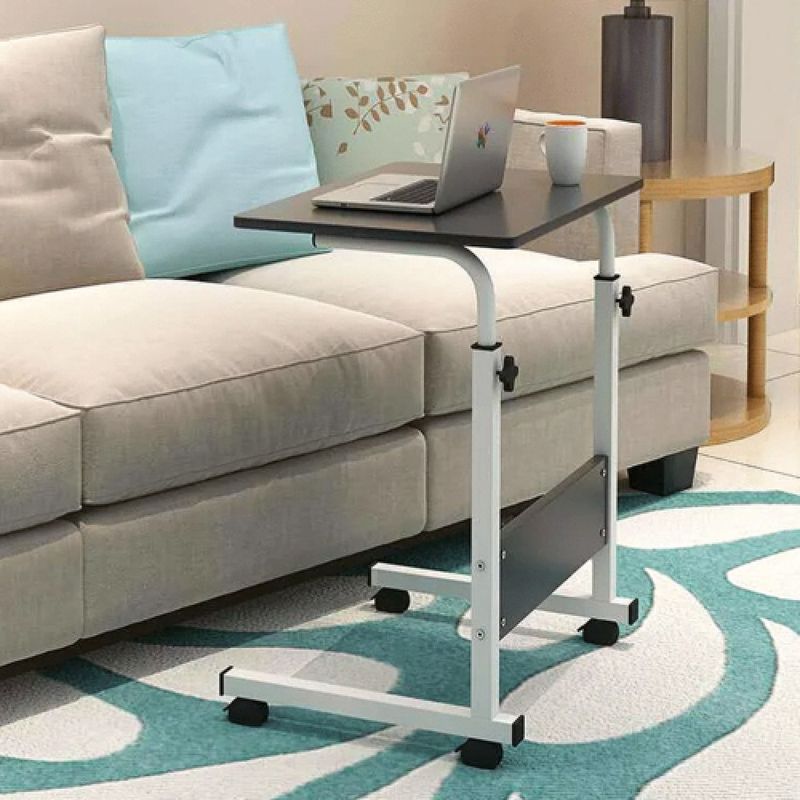 Casa si Gradina - Mobilier - Mese si birouri - Mese living - Masa Universala, Inaltime Reglabila, Cu Roti Blocabile, Ideal pt Laptop, Scris, Servit Mancarea, 60x40 cm, Neagra - Infinity.ro