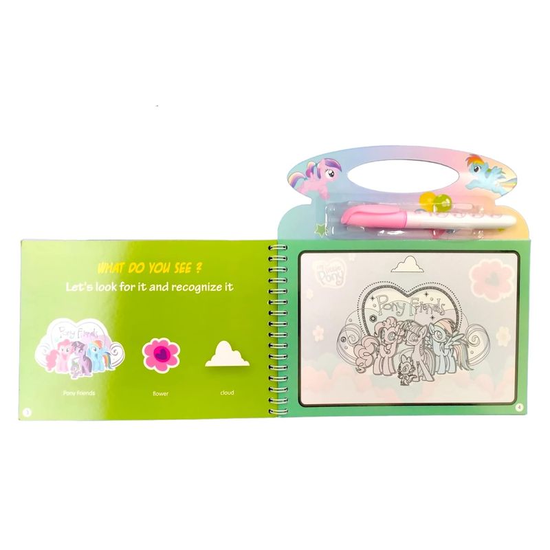 Carti si Birotica - Carti - Carti pentru copii - Carti de colorat - Carte reutilizabila de colorat cu apa Magic Water Book "Poneiul Curcubeu" - Infinity.ro