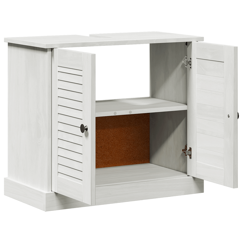 Casa si Gradina - Mobilier - Mobilier baie - Comode baie - Cabinet de chiuveta "VIGO" cu usi 67.5x34x59 cm Lemn masiv de pin - Infinity.ro