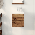 Casa si Gradina - Mobilier - Mobilier baie - Comode baie - Cabinet Chiuveta cu Chiuveta Inclusa Stejar Negru Lemn Ingineresc - Infinity.ro