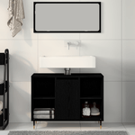Casa si Gradina - Mobilier - Mobilier baie - Comode baie - Unitate de vanitate Stejar negru Lemn prelucrat Mediu - Infinity.ro