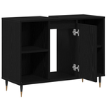 Casa si Gradina - Mobilier - Mobilier baie - Comode baie - Unitate de vanitate Stejar negru Lemn prelucrat Mediu - Infinity.ro
