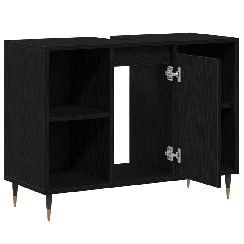 Casa si Gradina - Mobilier - Mobilier baie - Comode baie - Unitate de vanitate Stejar negru Lemn prelucrat Mediu - Infinity.ro