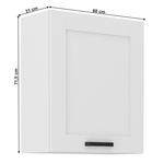 Casa si Gradina - Mobilier - Dulapuri si sifoniere - Dulapuri - Dulap superior, alb, LULA 60 G-72 1F - Infinity.ro