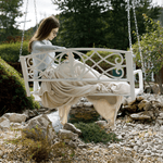 Casa si Gradina - Gradina si terasa - Balansoare si hamace - Balansoare - Leagan de gradina, alb, ABEA - Infinity.ro
