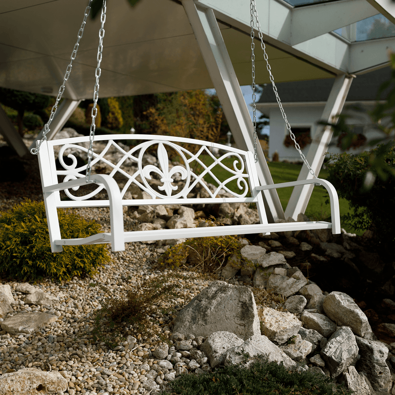 Casa si Gradina - Gradina si terasa - Balansoare si hamace - Balansoare - Leagan de gradina, alb, ABEA - Infinity.ro