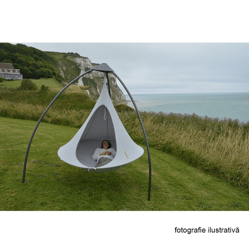 Casa si Gradina - Gradina si terasa - Balansoare si hamace - Balansoare - Suport pentru scaun suspendat, negru, HAKI - Infinity.ro