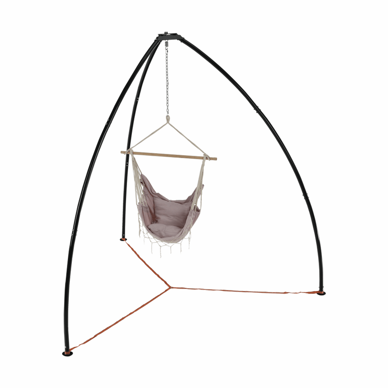 Casa si Gradina - Gradina si terasa - Balansoare si hamace - Balansoare - Suport pentru scaun suspendat, negru, HAKI - Infinity.ro