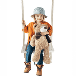 Jucarii, Copii si Bebe - Jucarii si jocuri - Jucarii de exterior - Leagane copii - Leagan pentru copii, alb / gri, SVING - Infinity.ro