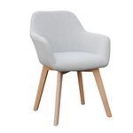 Casa si Gradina - Mobilier - Scaune si fotolii - Fotolii - Fotoliu de design, gri deschis/fag, CLORIN NEW - Infinity.ro