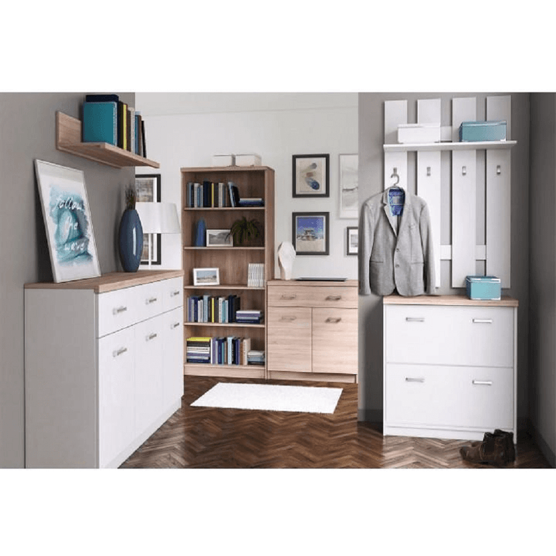 Casa si Gradina - Mobilier - Dulapuri si sifoniere - Dulapuri pantofi - Pantofar 2K, PAL melaminat, alb/stejar sonoma, TOPTY TYP 11 - Infinity.ro