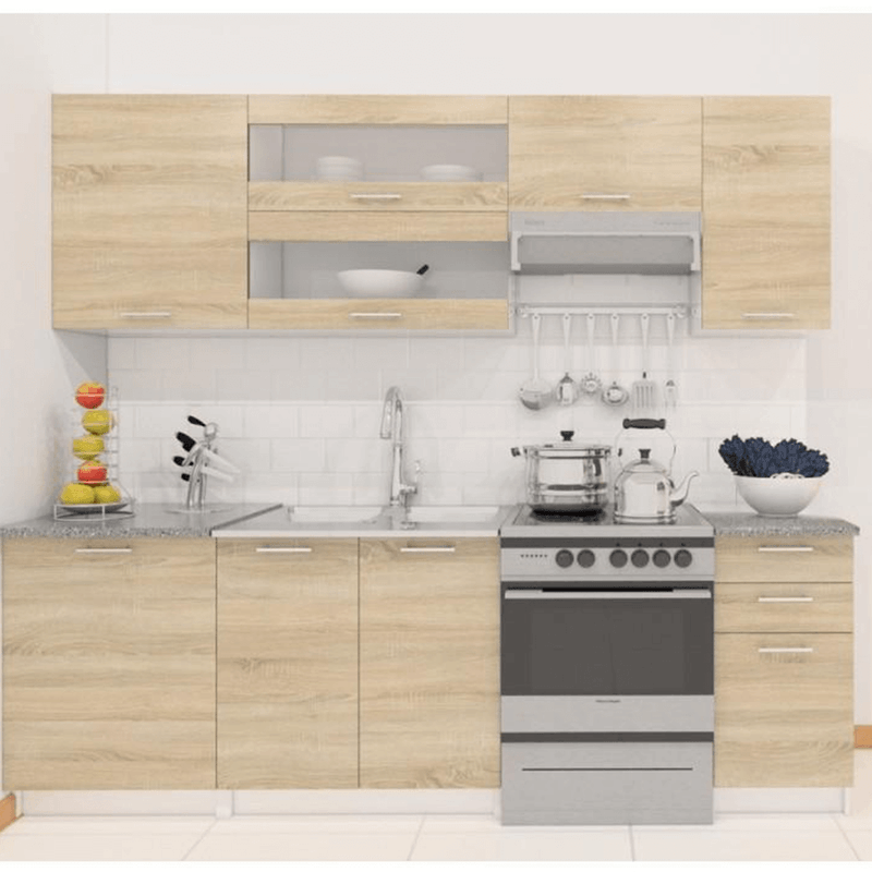 Casa si Gradina - Mobilier - Dulapuri si sifoniere - Dulapuri - Dulap superior, stejar sonoma/alb, FABIANA W - 80 - Infinity.ro