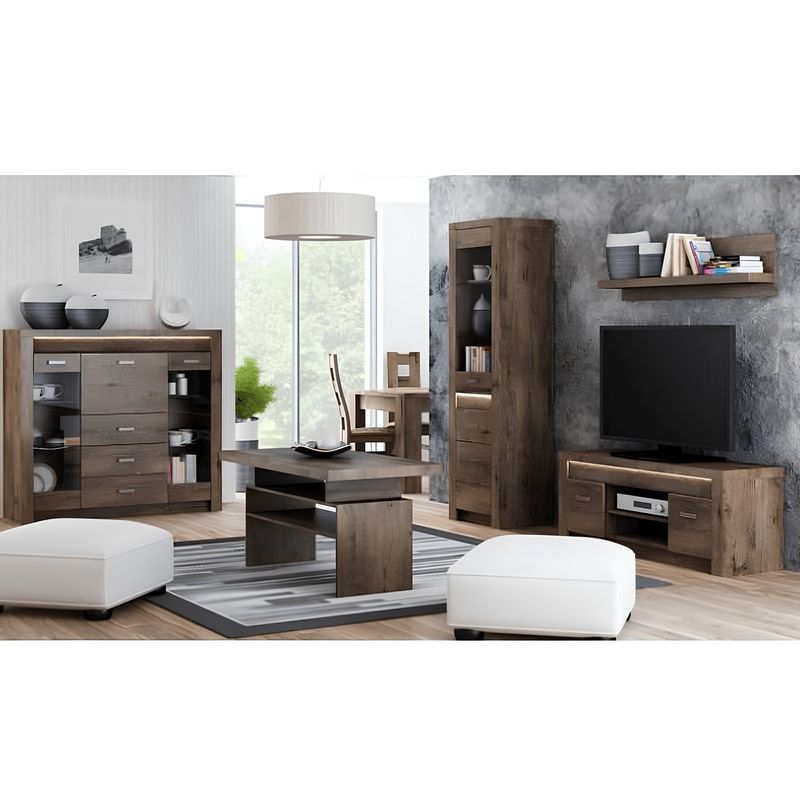 Casa si Gradina - Mobilier - Dulapuri si sifoniere - Dulapuri - Vitrina, frasin inchis, INFINITY I-04 - Infinity.ro