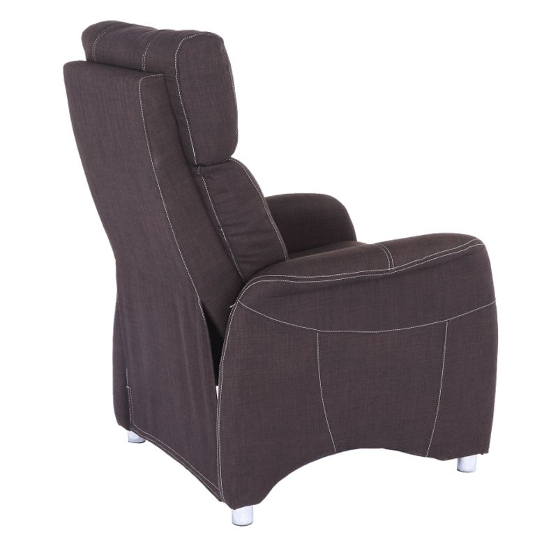 Casa si Gradina - Mobilier - Scaune si fotolii - Fotolii - Fotoliu reglabil, material textil ciocolatiu, FOREST - Infinity.ro