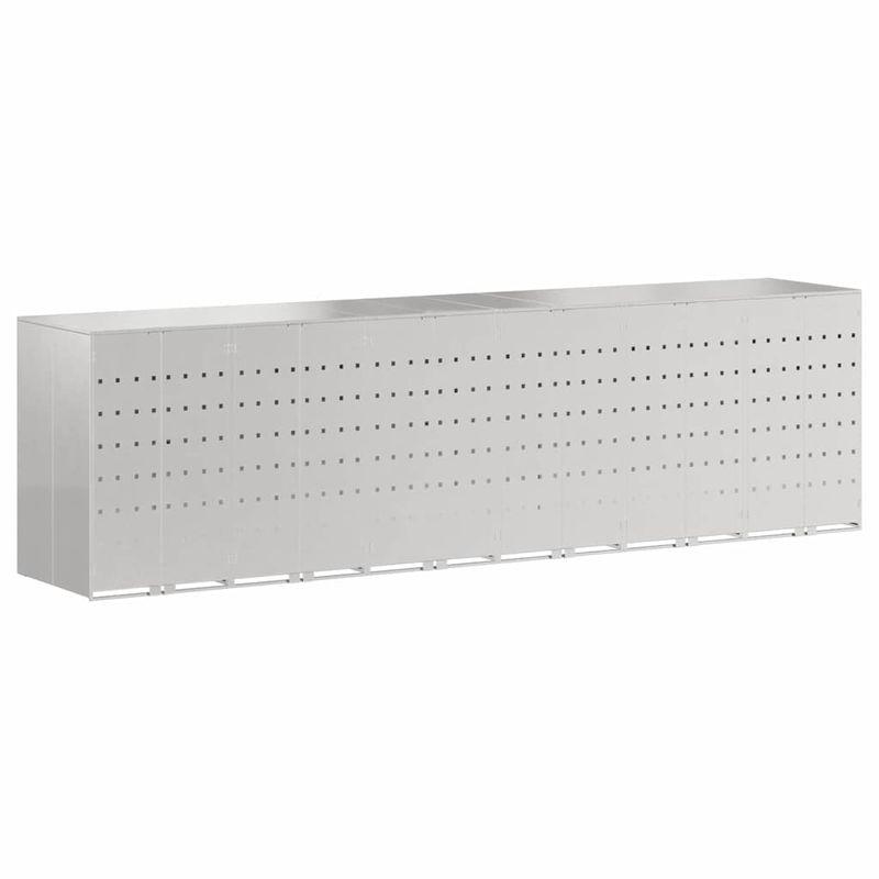 Casa si Gradina - Gradina si terasa - Mobilier exterior - Dulapuri si lazi depozitare exterior - Depozitare pentru 3 pubele Wheelie Argintiu - Infinity.ro