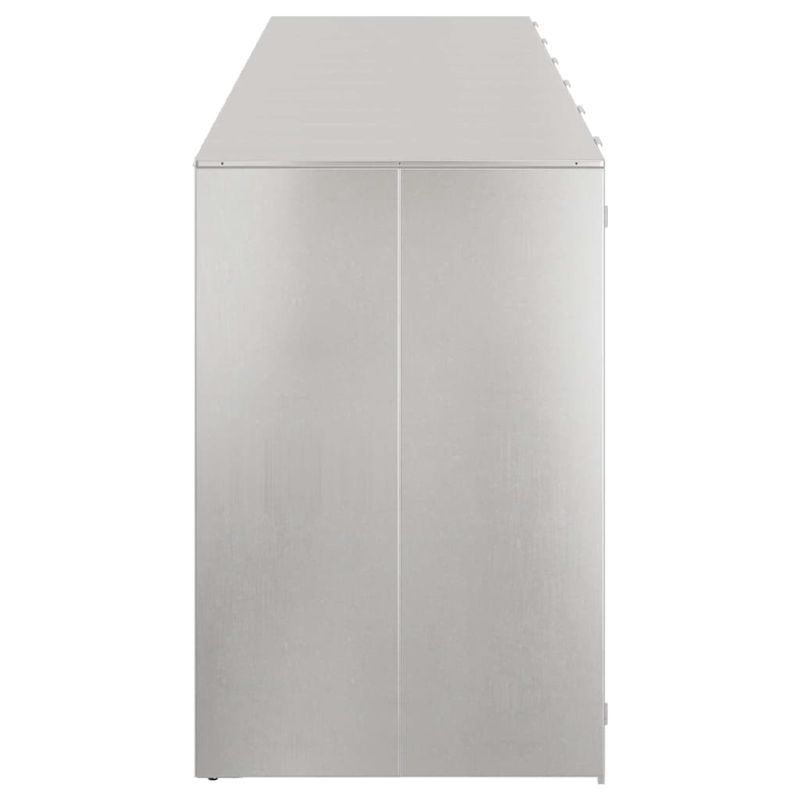 Casa si Gradina - Gradina si terasa - Mobilier exterior - Dulapuri si lazi depozitare exterior - Depozitare pentru 3 pubele Wheelie Argintiu - Infinity.ro