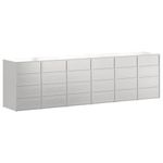Casa si Gradina - Gradina si terasa - Mobilier exterior - Dulapuri si lazi depozitare exterior - Depozitare pentru 3 pubele Wheelie Argintiu - Infinity.ro
