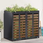 Casa si Gradina - Gradina si terasa - Mobilier exterior - Dulapuri si lazi depozitare exterior - Depozitare pentru 3 pubele Wheelie Antracit - Infinity.ro