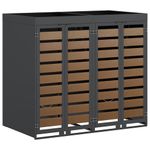 Casa si Gradina - Gradina si terasa - Mobilier exterior - Dulapuri si lazi depozitare exterior - Depozitare pentru 3 pubele Wheelie Antracit - Infinity.ro