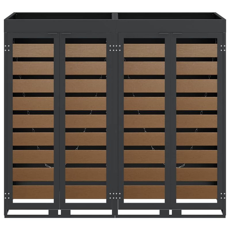 Casa si Gradina - Gradina si terasa - Mobilier exterior - Dulapuri si lazi depozitare exterior - Depozitare pentru 3 pubele Wheelie Antracit - Infinity.ro