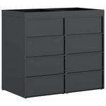 Casa si Gradina - Gradina si terasa - Mobilier exterior - Dulapuri si lazi depozitare exterior - Depozitare pentru 3 pubele Wheelie Antracit - Infinity.ro