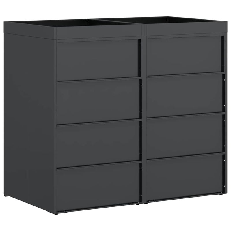 Casa si Gradina - Gradina si terasa - Mobilier exterior - Dulapuri si lazi depozitare exterior - Depozitare pentru 3 pubele Wheelie Antracit - Infinity.ro