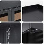 Casa si Gradina - Gradina si terasa - Mobilier exterior - Dulapuri si lazi depozitare exterior - Depozitare pentru 3 pubele Wheelie Antracit - Infinity.ro
