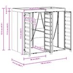 Casa si Gradina - Gradina si terasa - Mobilier exterior - Dulapuri si lazi depozitare exterior - Depozitare pentru 3 pubele Wheelie Antracit - Infinity.ro