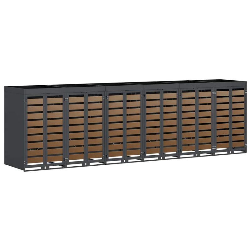 Casa si Gradina - Gradina si terasa - Mobilier exterior - Dulapuri si lazi depozitare exterior - Depozitare pentru 3 pubele Wheelie Antracit - Infinity.ro