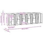 Casa si Gradina - Gradina si terasa - Mobilier exterior - Dulapuri si lazi depozitare exterior - Depozitare pentru 3 pubele Wheelie Antracit - Infinity.ro