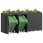 Casa si Gradina - Gradina si terasa - Mobilier exterior - Dulapuri si lazi depozitare exterior - Depozitare pentru 4 pubele Wheelie Antracit - Infinity.ro