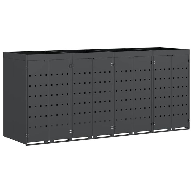 Casa si Gradina - Gradina si terasa - Mobilier exterior - Dulapuri si lazi depozitare exterior - Depozitare pentru 4 pubele Wheelie Antracit - Infinity.ro