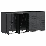 Casa si Gradina - Gradina si terasa - Mobilier exterior - Dulapuri si lazi depozitare exterior - Depozitare pentru 4 pubele Wheelie Antracit - Infinity.ro