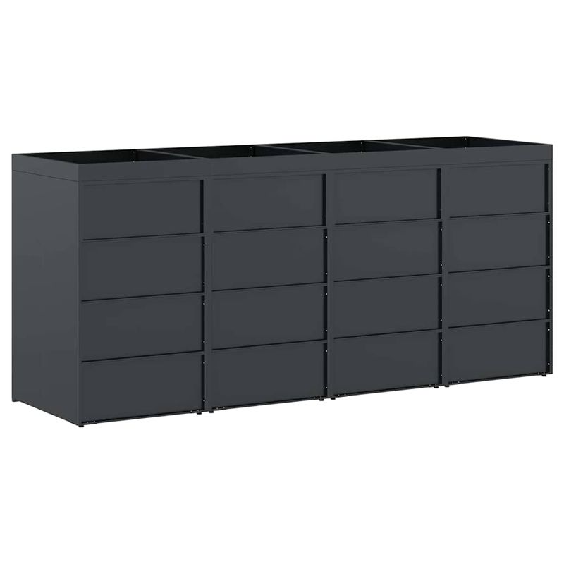 Casa si Gradina - Gradina si terasa - Mobilier exterior - Dulapuri si lazi depozitare exterior - Depozitare pentru 4 pubele Wheelie Antracit - Infinity.ro