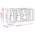 Casa si Gradina - Gradina si terasa - Mobilier exterior - Dulapuri si lazi depozitare exterior - Depozitare pentru 4 pubele Wheelie Antracit - Infinity.ro