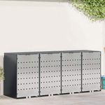 Casa si Gradina - Gradina si terasa - Mobilier exterior - Dulapuri si lazi depozitare exterior - Depozitare pentru 3 pubele Wheelie Antracit - Infinity.ro