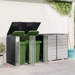 Casa si Gradina - Gradina si terasa - Mobilier exterior - Dulapuri si lazi depozitare exterior - Depozitare pentru 3 pubele Wheelie Antracit - Infinity.ro