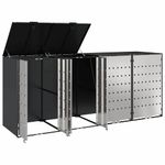 Casa si Gradina - Gradina si terasa - Mobilier exterior - Dulapuri si lazi depozitare exterior - Depozitare pentru 3 pubele Wheelie Antracit - Infinity.ro