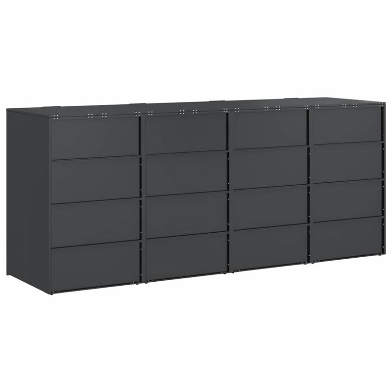 Casa si Gradina - Gradina si terasa - Mobilier exterior - Dulapuri si lazi depozitare exterior - Depozitare pentru 3 pubele Wheelie Antracit - Infinity.ro