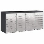 Casa si Gradina - Gradina si terasa - Mobilier exterior - Dulapuri si lazi depozitare exterior - Depozitare pentru 3 pubele Wheelie Antracit - Infinity.ro
