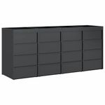 Casa si Gradina - Gradina si terasa - Mobilier exterior - Dulapuri si lazi depozitare exterior - Depozitare pentru 3 pubele Wheelie Antracit - Infinity.ro