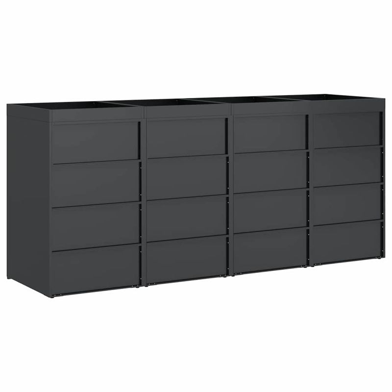 Casa si Gradina - Gradina si terasa - Mobilier exterior - Dulapuri si lazi depozitare exterior - Depozitare pentru 3 pubele Wheelie Antracit - Infinity.ro