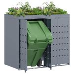 Casa si Gradina - Gradina si terasa - Mobilier exterior - Dulapuri si lazi depozitare exterior - Depozitare pentru 2 pubele Wheelie Gri deschis - Infinity.ro