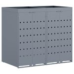 Casa si Gradina - Gradina si terasa - Mobilier exterior - Dulapuri si lazi depozitare exterior - Depozitare pentru 2 pubele Wheelie Gri deschis - Infinity.ro