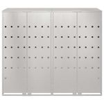 Casa si Gradina - Gradina si terasa - Mobilier exterior - Dulapuri si lazi depozitare exterior - Depozitare pentru 3 pubele Wheelie Argintiu - Infinity.ro