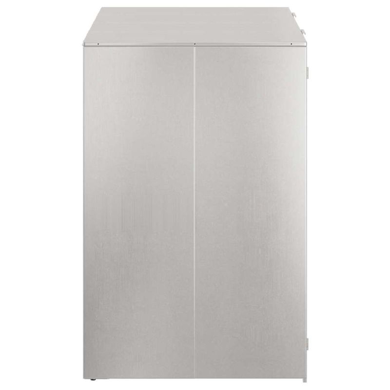 Casa si Gradina - Gradina si terasa - Mobilier exterior - Dulapuri si lazi depozitare exterior - Depozitare pentru 3 pubele Wheelie Argintiu - Infinity.ro
