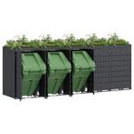 Casa si Gradina - Gradina si terasa - Mobilier exterior - Dulapuri si lazi depozitare exterior - Depozitare pentru 5 pubele Wheelie Antracit - Infinity.ro