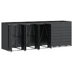 Casa si Gradina - Gradina si terasa - Mobilier exterior - Dulapuri si lazi depozitare exterior - Depozitare pentru 5 pubele Wheelie Antracit - Infinity.ro