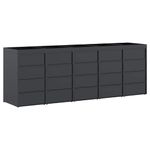 Casa si Gradina - Gradina si terasa - Mobilier exterior - Dulapuri si lazi depozitare exterior - Depozitare pentru 5 pubele Wheelie Antracit - Infinity.ro